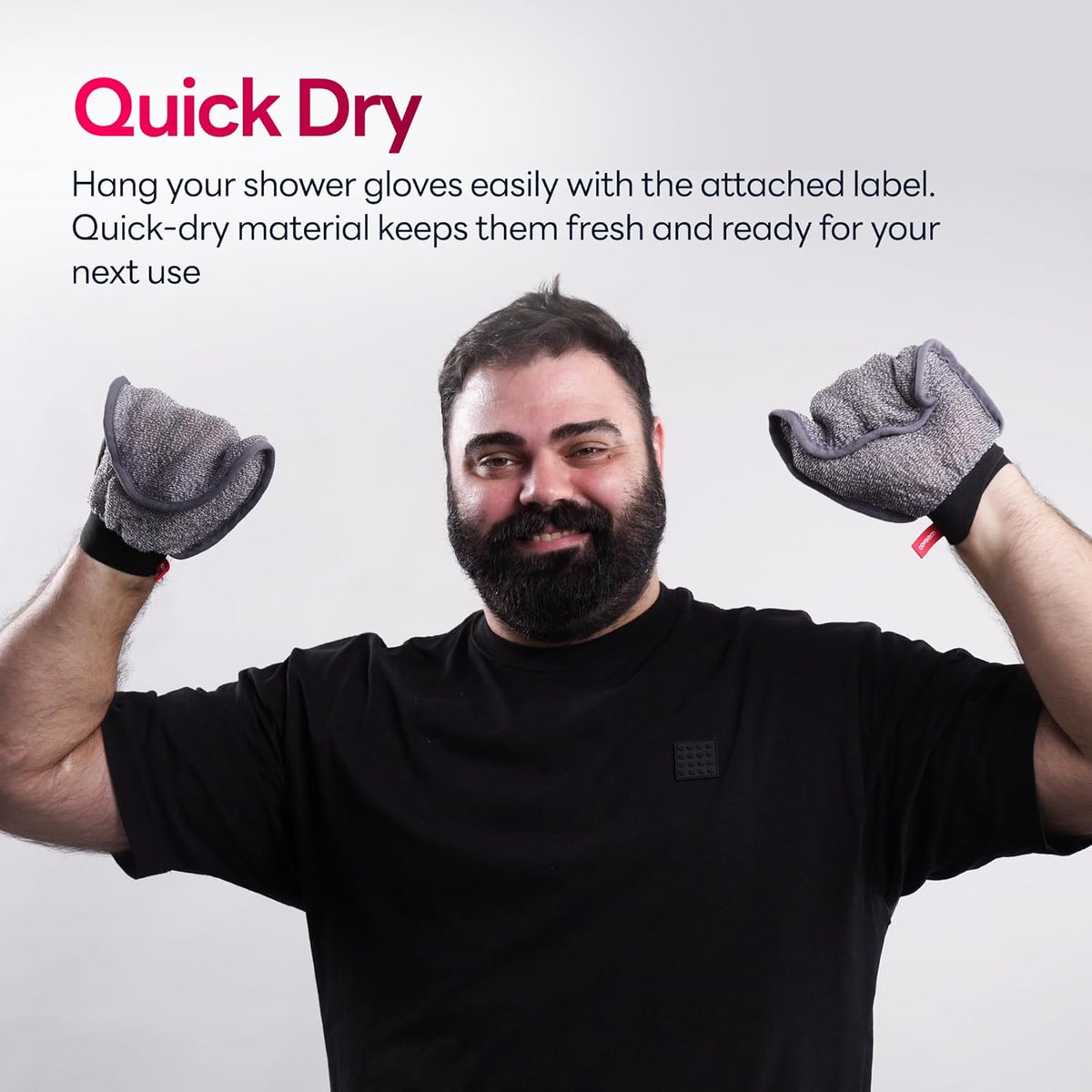 Exfoliating Mitt, Body Scrubber for Deep Exfoliation, Korean Scrub Mitt, Turkish Body Exfoliator