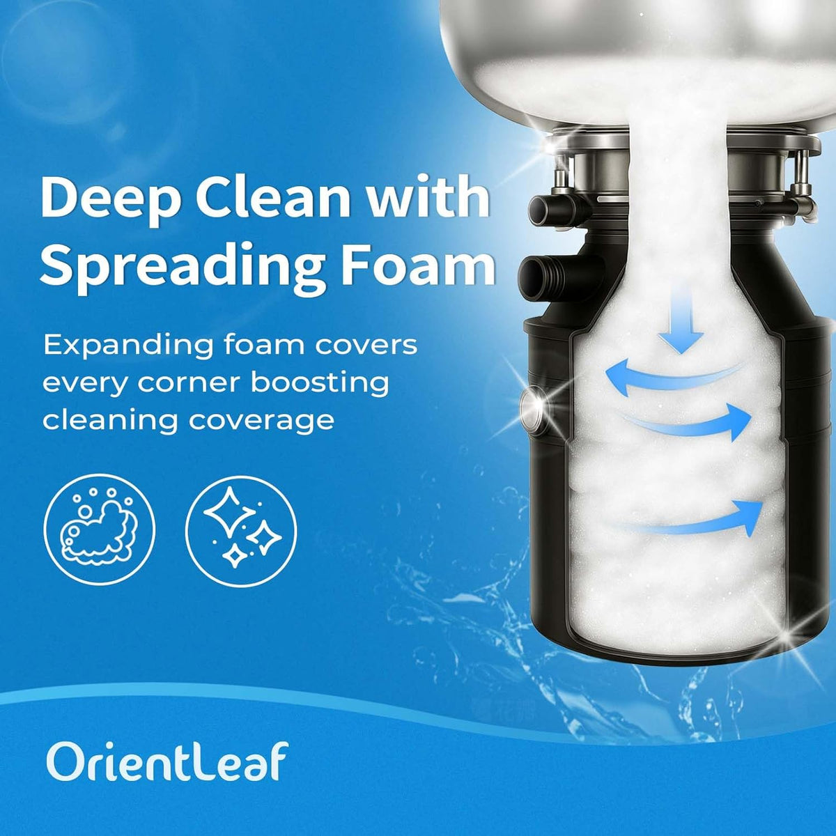 Garbage Disposal Cleaner and Deodorizer Tablets 20g 1 Year Supply Sink Cleaner, Prevents Odors