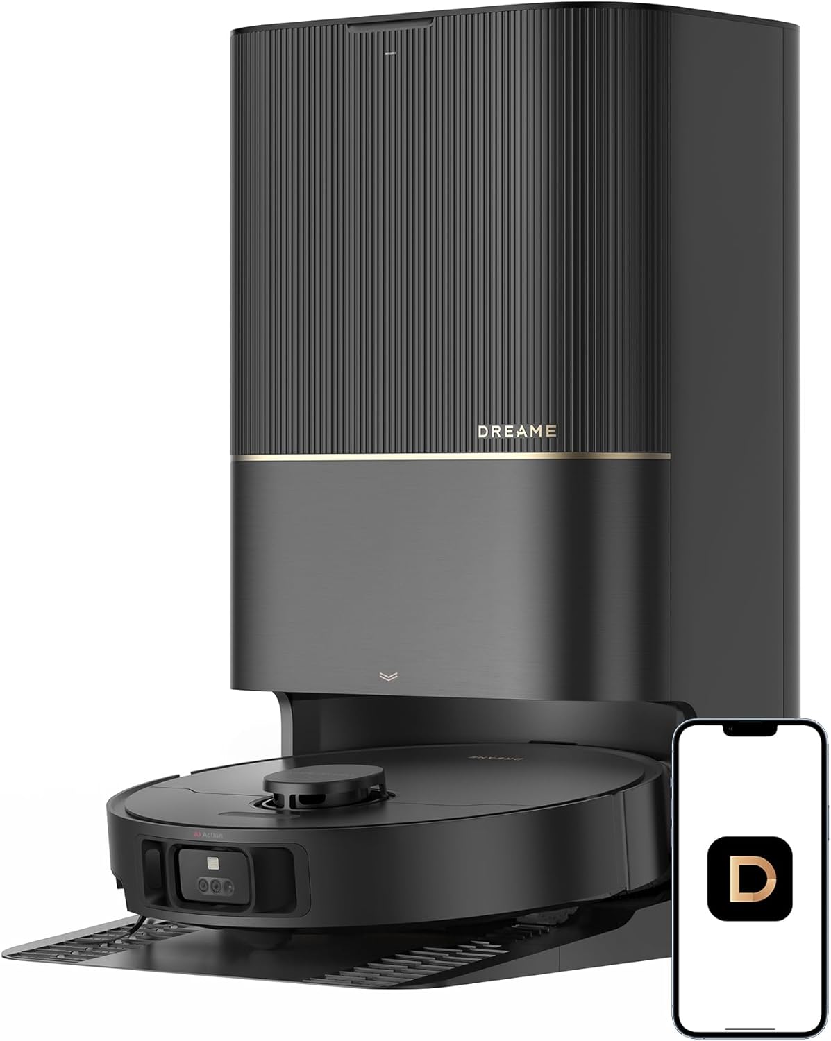 DREAME X40 Ultra Robotic Vacuum with Removable & Liftable Mop, 12,000Pa Suction, Side Brush