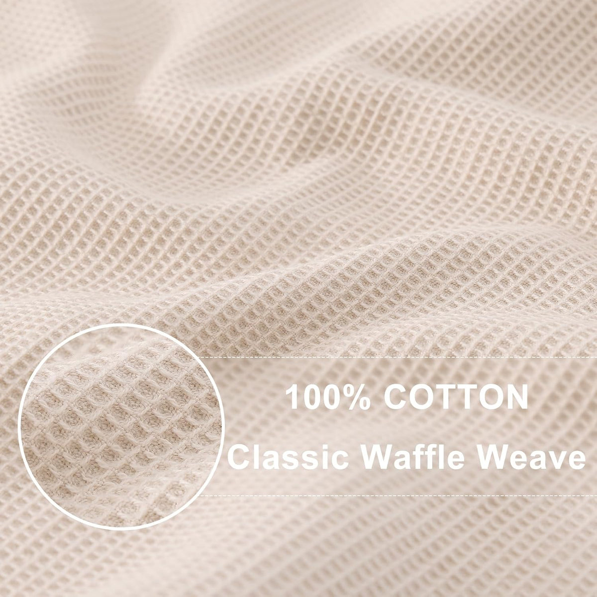 Homaxy 100% Cotton Waffle Weave Kitchen Towels - 8 Pack Soft and Absorbent Dish Towels - 16 x 26