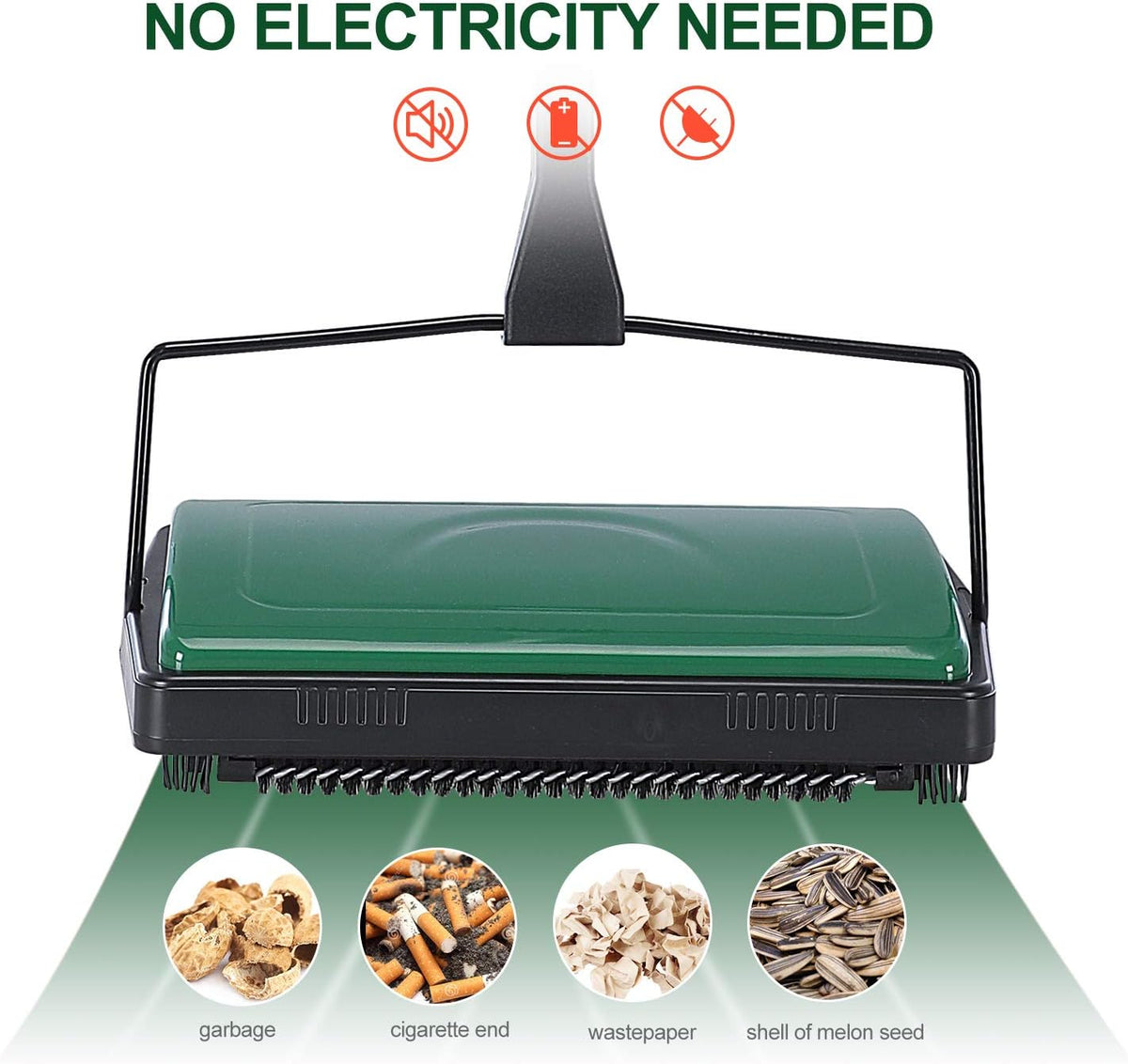 Yocada Carpet Sweeper Cleaner for Home Office Low Carpets Rugs Undercoat Carpets Pet Hair Dust