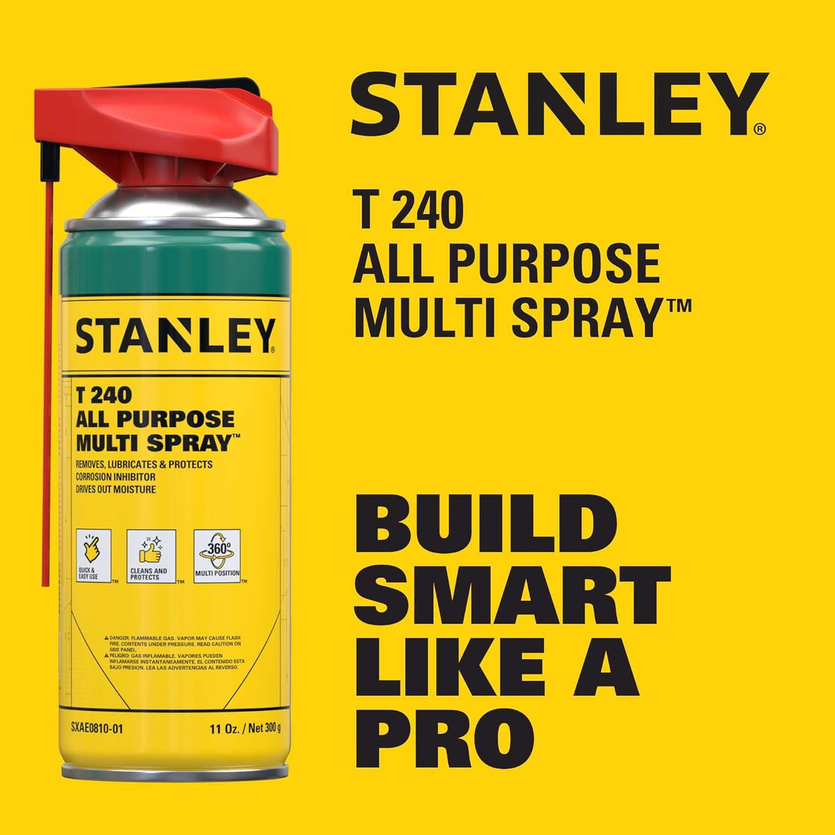 STANLEY T240 Corrosion Inhibitor Spray - Rust Remover&Cleaner Aerosol - Versatile Rust Prevention
