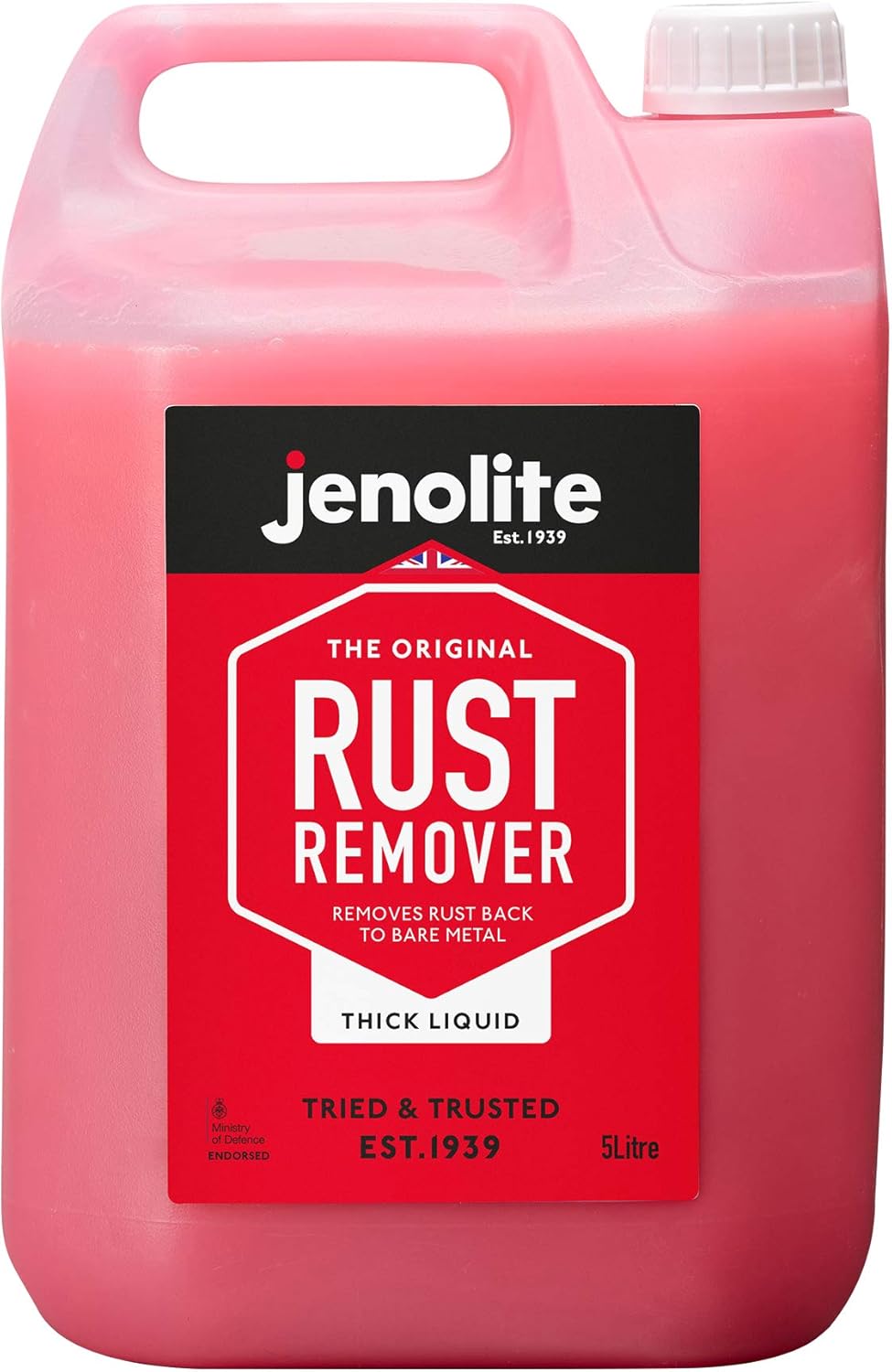 JENOLITE Rust Remover for Metal - Fast Acting No Drip Thick Liquid - Industrial Strength, Removes