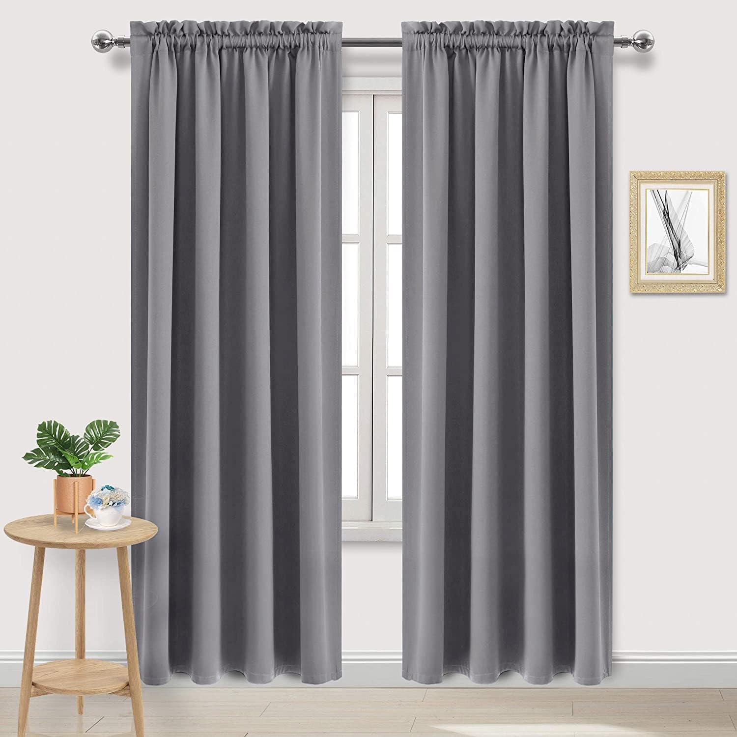 DWCN Blackout Curtains for Living Room Thermal Insulated, Energy Saving & Noise Reducing Bedroom