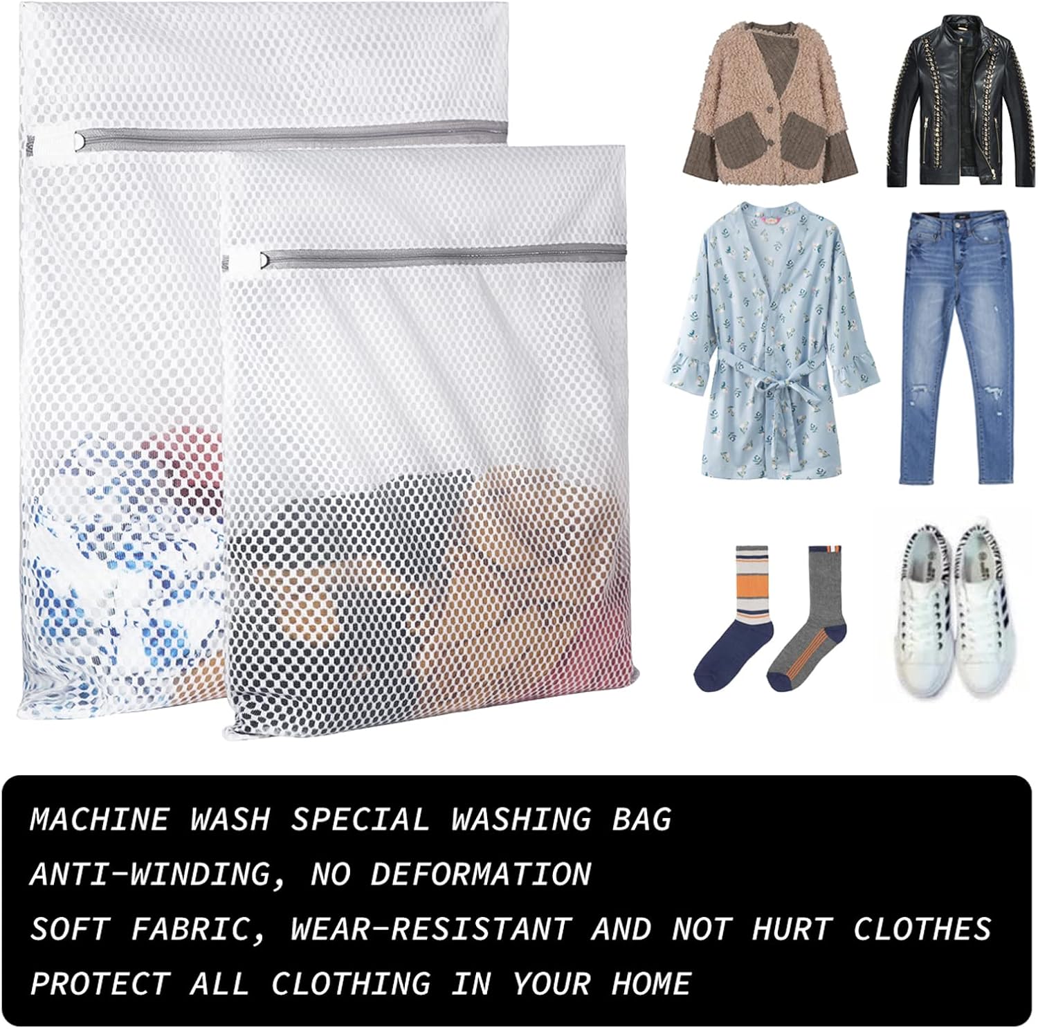Extra Large Honeycomb Mesh Laundry Bag125gsm Net Fabric Durable and Reusable Delicate Wash