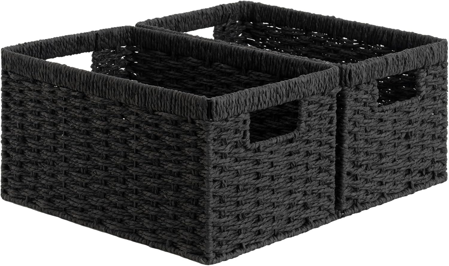 StorageWorks Pantry Baskets, Wicker Storage Baskets for Organizing, Bathroom Shelves, Pantry
