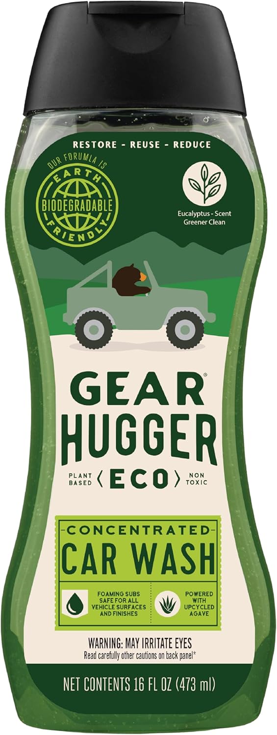 Gear Hugger Car Wash Soap (16 oz, Pack of 1) – Eco-Friendly Car Cleaner, Biodegradable Car Wash