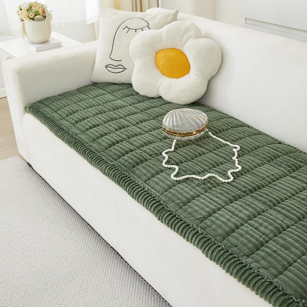Couch Cover for Dogs Washable, Fuzzy Pet Couch Covers for 3 Cushion Sofa Pet Friendly, Non Slip