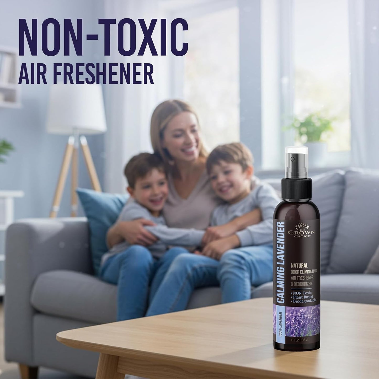 Non-Toxic Odor Eliminator,Natural Lavender Air Freshener Spray for Home,Linen Spray for Bedding