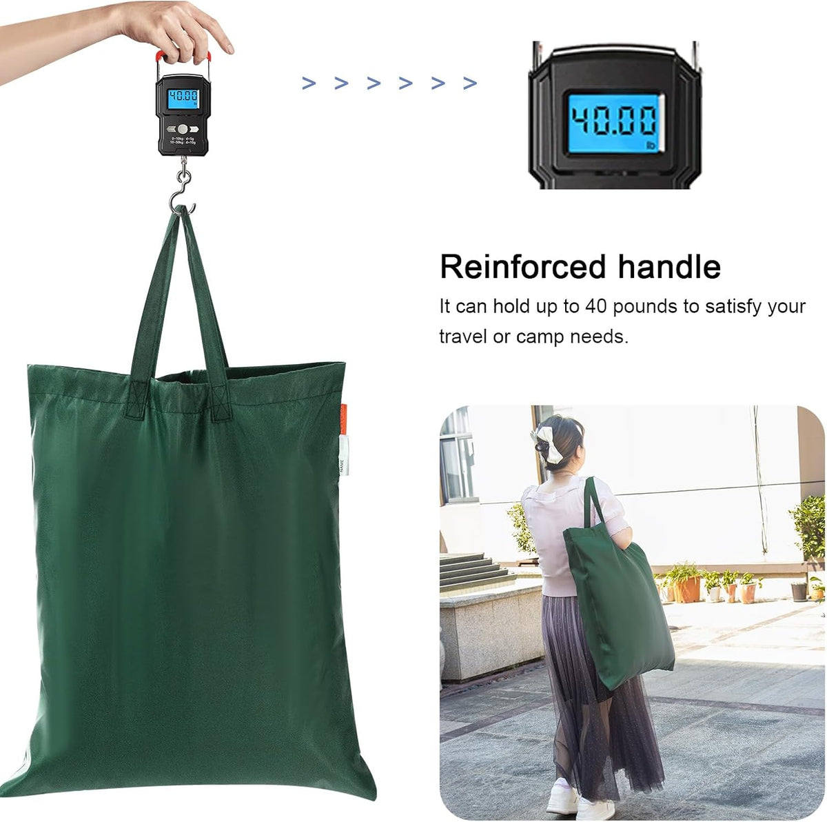 Polecasa Small Heavy Duty Laundry Bag with 130gsm Tear Resistant Fabric and Handles, Easy to Carry