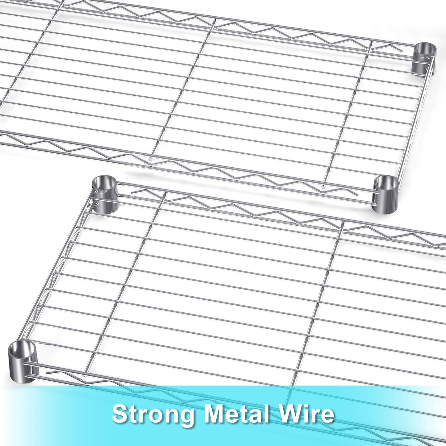 Auslar 5-Shelf Storage Shelves Heavy Duty 5 Tiers Standing Large Shelving Units Adjustable Metal