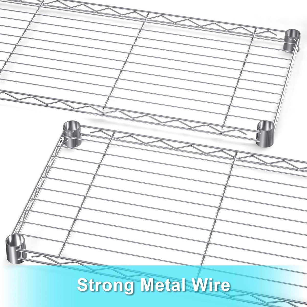 Auslar 5-Shelf Storage Shelves Heavy Duty 5 Tiers Standing Large Shelving Units Adjustable Metal