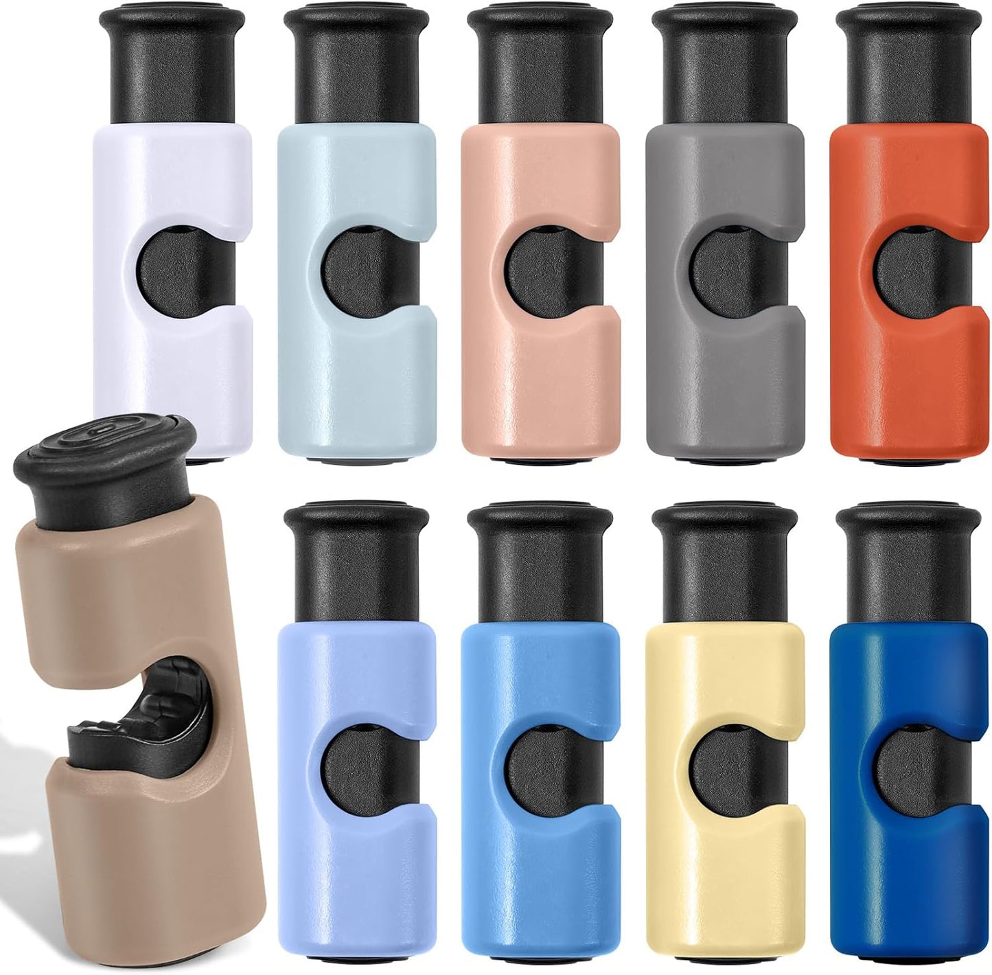 10 Pack Squeeze and Lock Bread Bag Clips, Bread Clips Resuable, Bag Clip for Food Storage, Sturdy