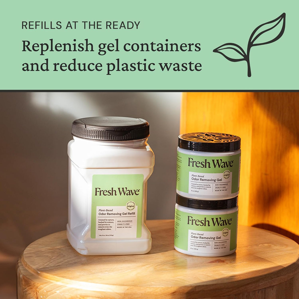 Fresh Wave Original Scent Odor Removing Gel Refill, 63 oz. | Safer Odor Absorbers for Home
