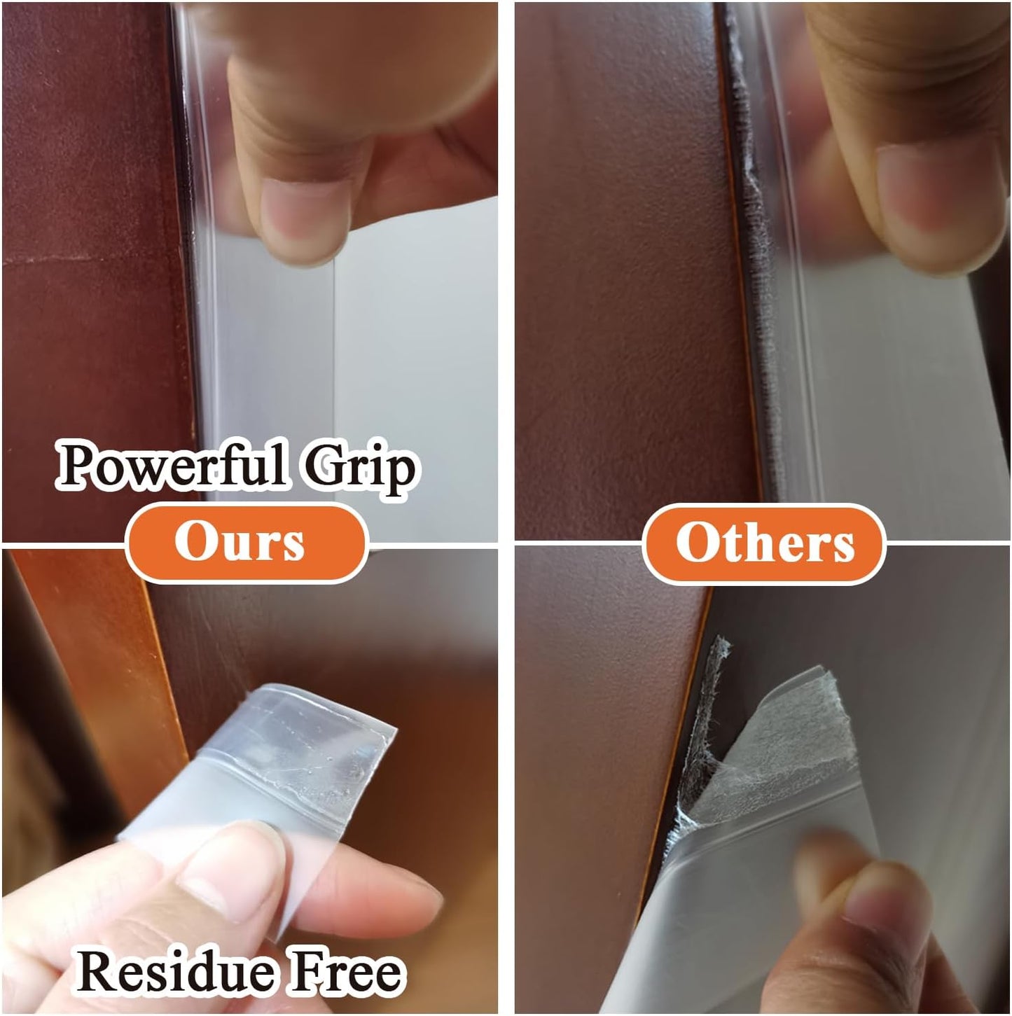 Dstorelhp Upgraded Weather Stripping, No Residue Door Draft Stopper, Silicone Seal Strip for Doors