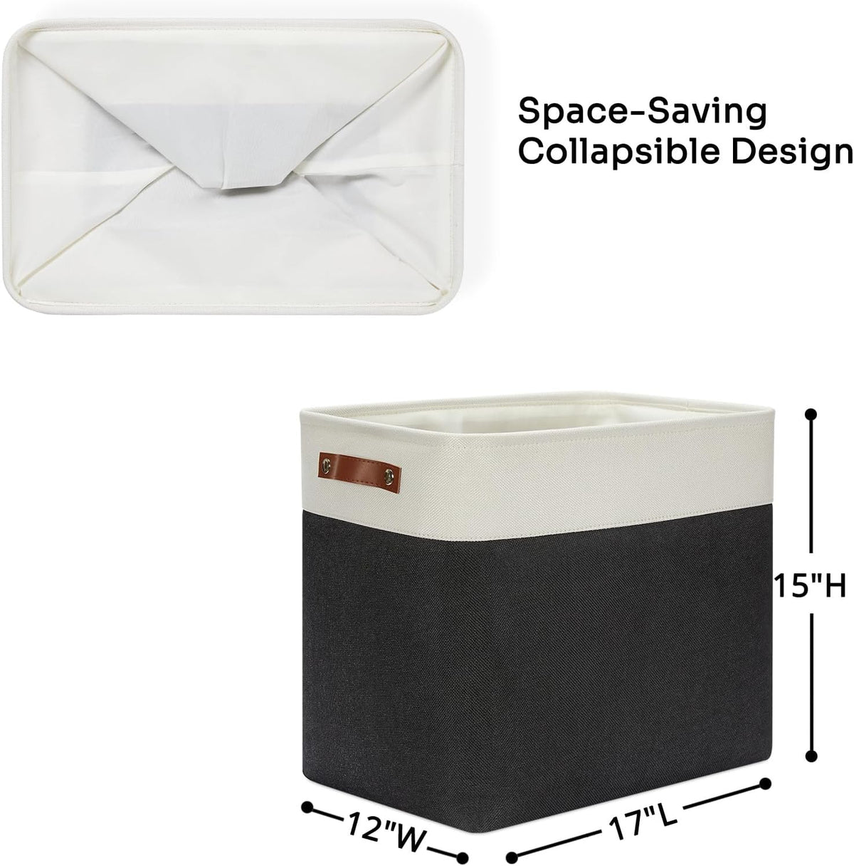 DULLEMELO Extra Large Storage Baskets, Fabric Storage Bins for Organizing Shelves Nursery Toys