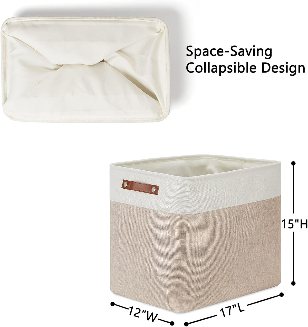 DULLEMELO Extra Large Storage Baskets, Fabric Storage Bins for Organizing Shelves Nursery Toys