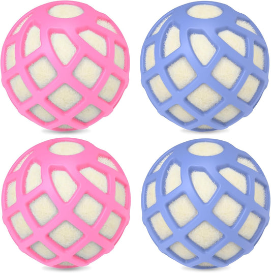Dryer Balls – Patented Silicone Guard, Natural Wool Core, Super Anti-Tangle & Saves Drying Time
