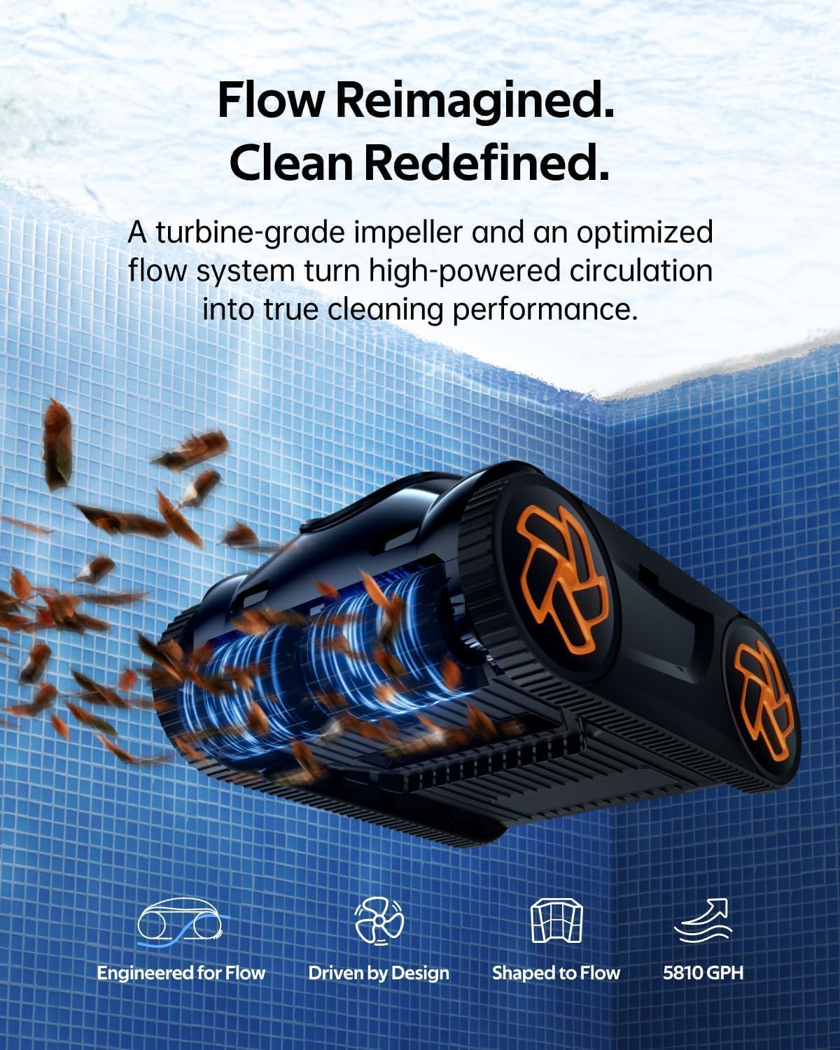 (2025 Upgrade) iGarden Pool Cleaner K60, 6H Cordless Robotic Pool Vacuum for Inground & Above