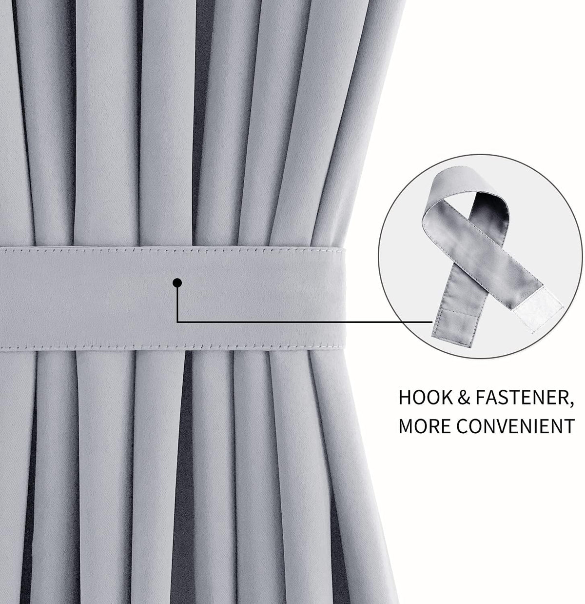 DWCN French Door Curtains – Rod Pocket Thermal Blackout Curtain for Doors with Glass Window