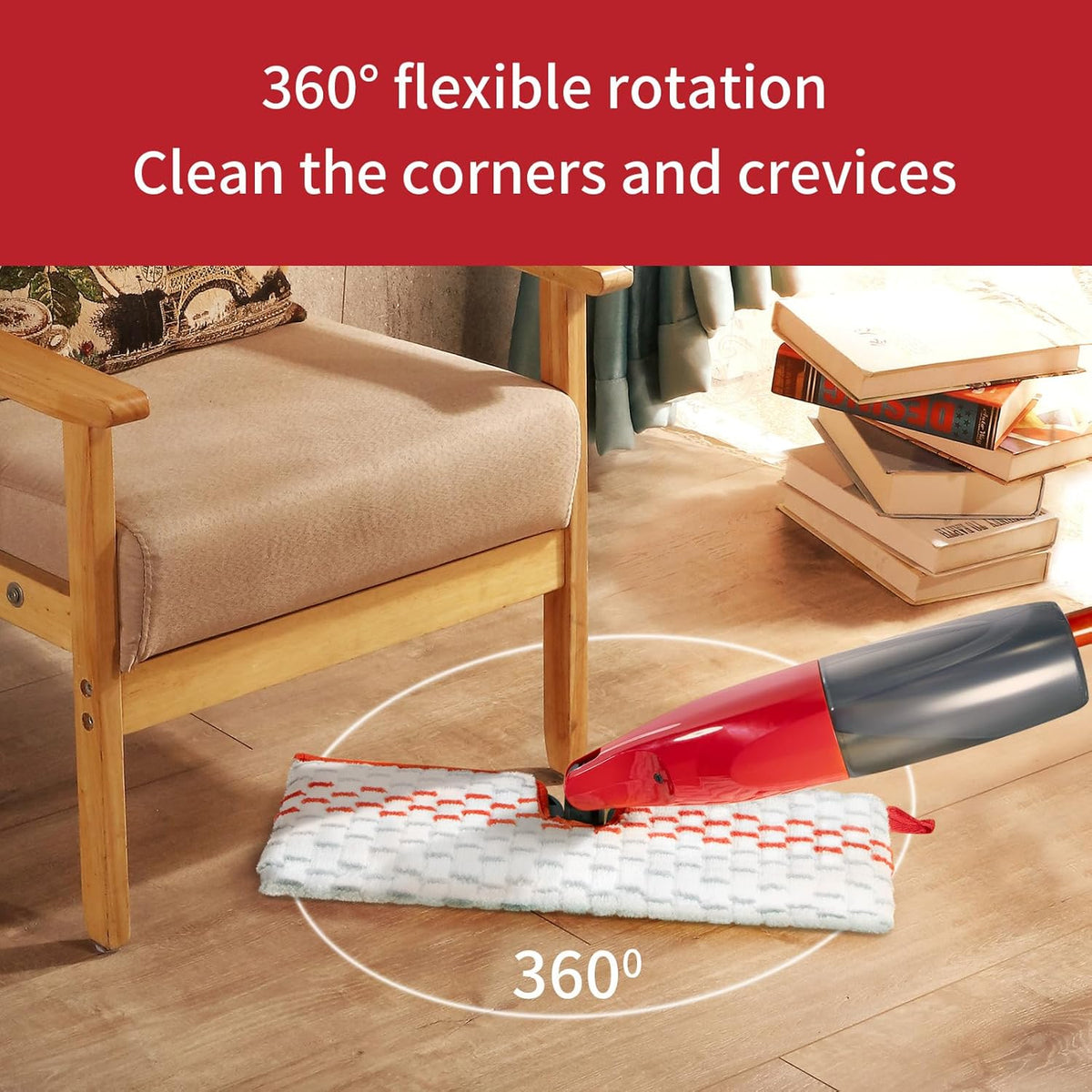 5 Pack Microfiber Mop Refills - Spray Mop & Flat Mop Replacement Pads | Mop Heads Replacements