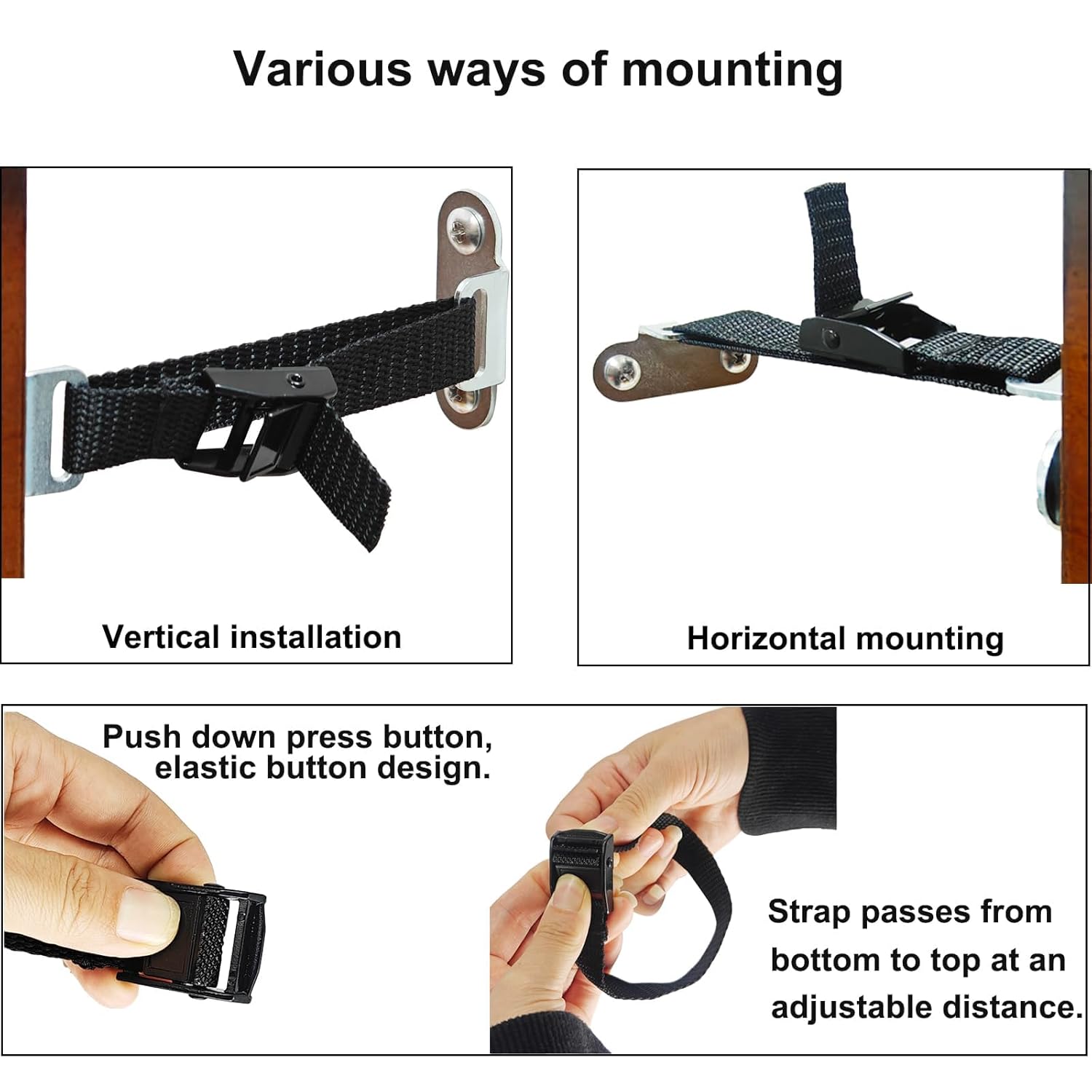 Furniture Anchors for Baby Proofing(2 Sets),Anti Tip Furniture Anchors,Furniture Wall