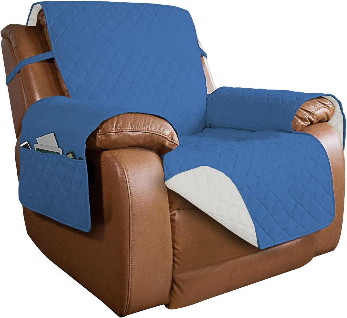 PureFit Reversible Quilted Sofa Cover, Water Resistant Slipcover Furniture Protector, Washable