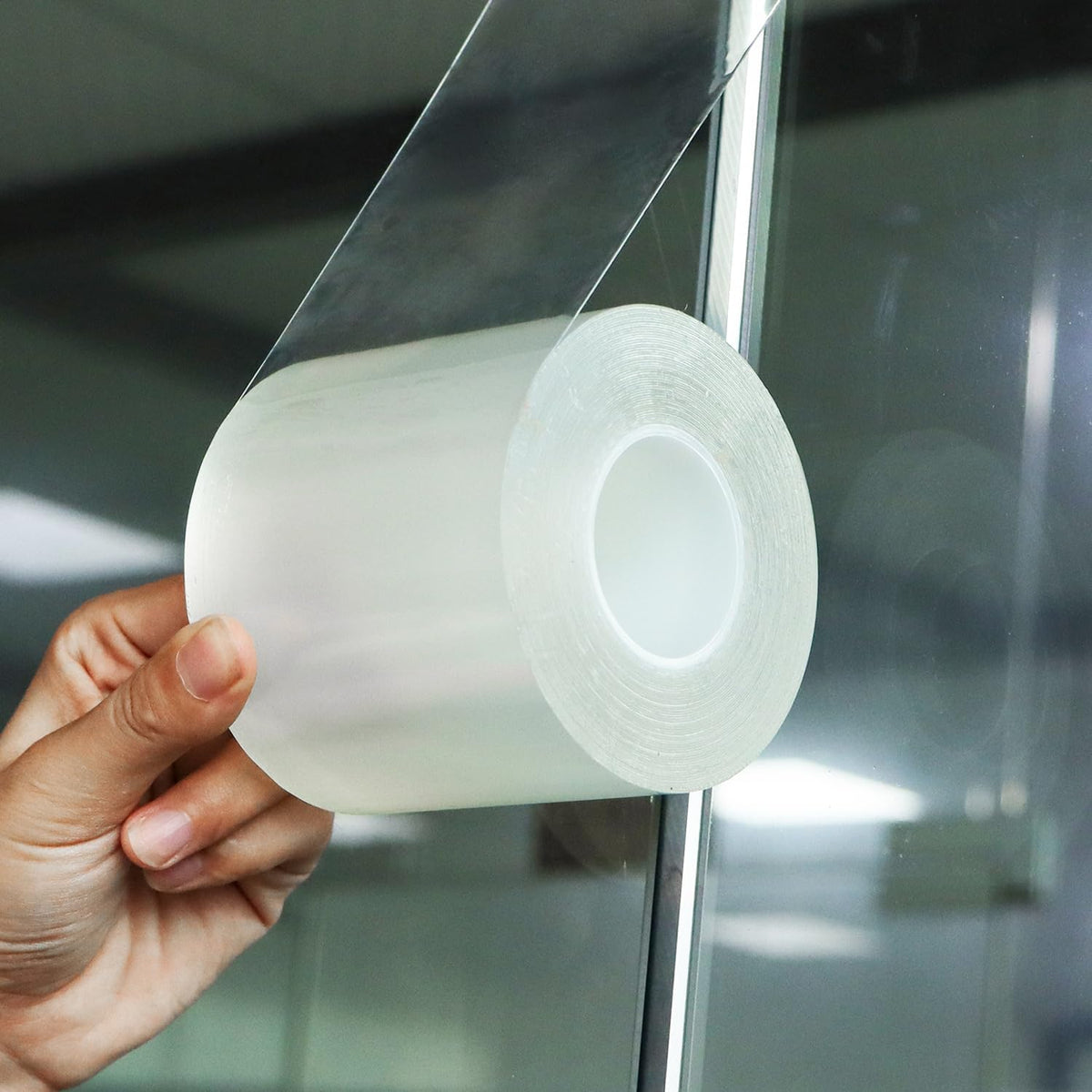 Transparent Window Weather Sealing Tape 3 Inch x 33 FT Weather Stripping Residue-Free Clear Window