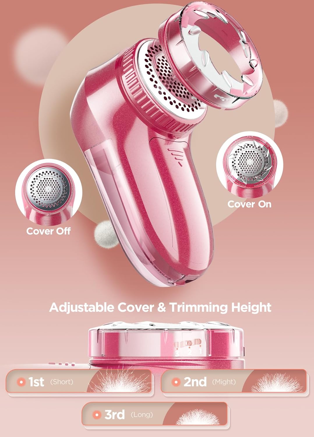 Fabric Shaver, Lint Remover, Bymore Lint Shaver Defuzzer Sweater Shaver for Clothes and Furniture