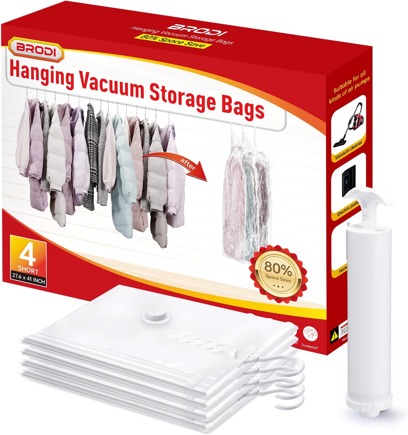 Hanging Vacuum Storage Bags For Clothes With Hand Pump,Coat Storage Bag Hanging,Vacuum Bags For