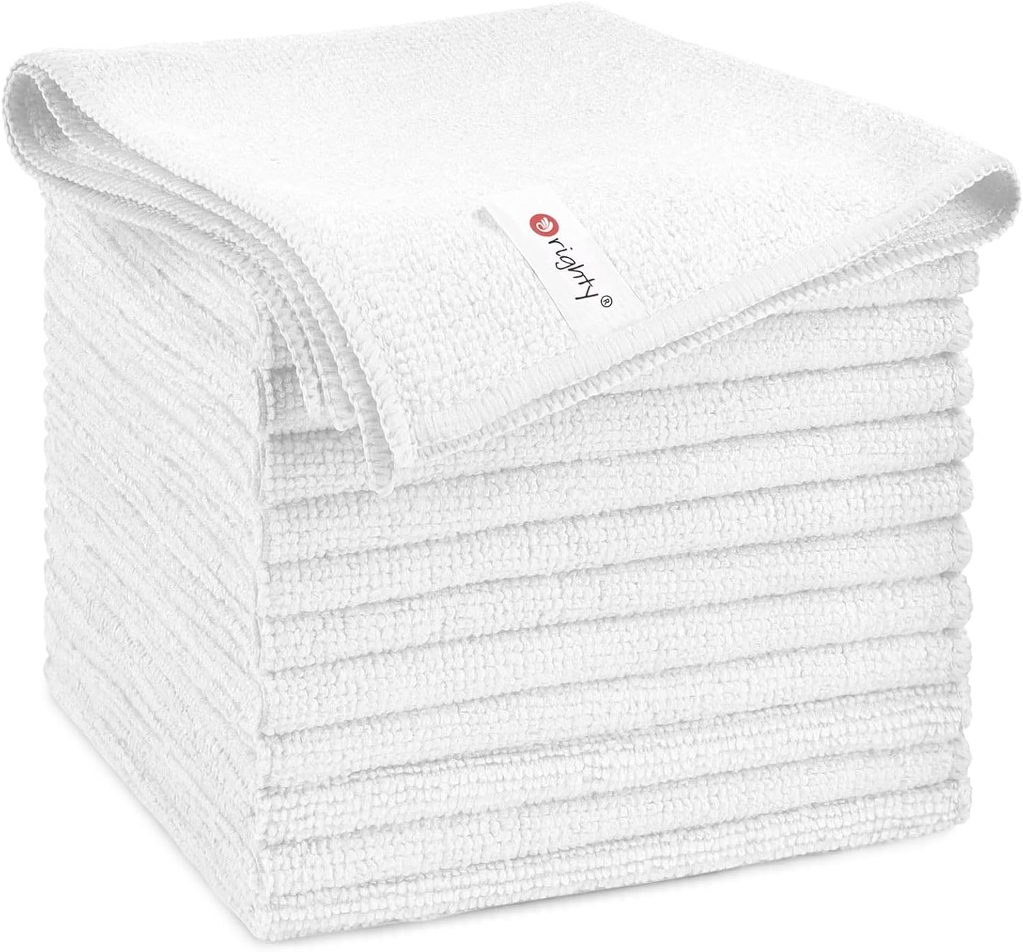 Orighty Microfiber Cleaning Cloth, 12 Pack Microfiber Towels for Cars, Highly Absorbent Car