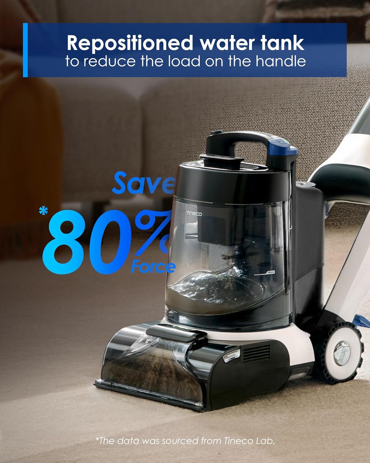 Tineco CARPET ONE Cruiser Smart Carpet Cleaner, Self-Cleaning and FlashDry, Deep Cleaning for