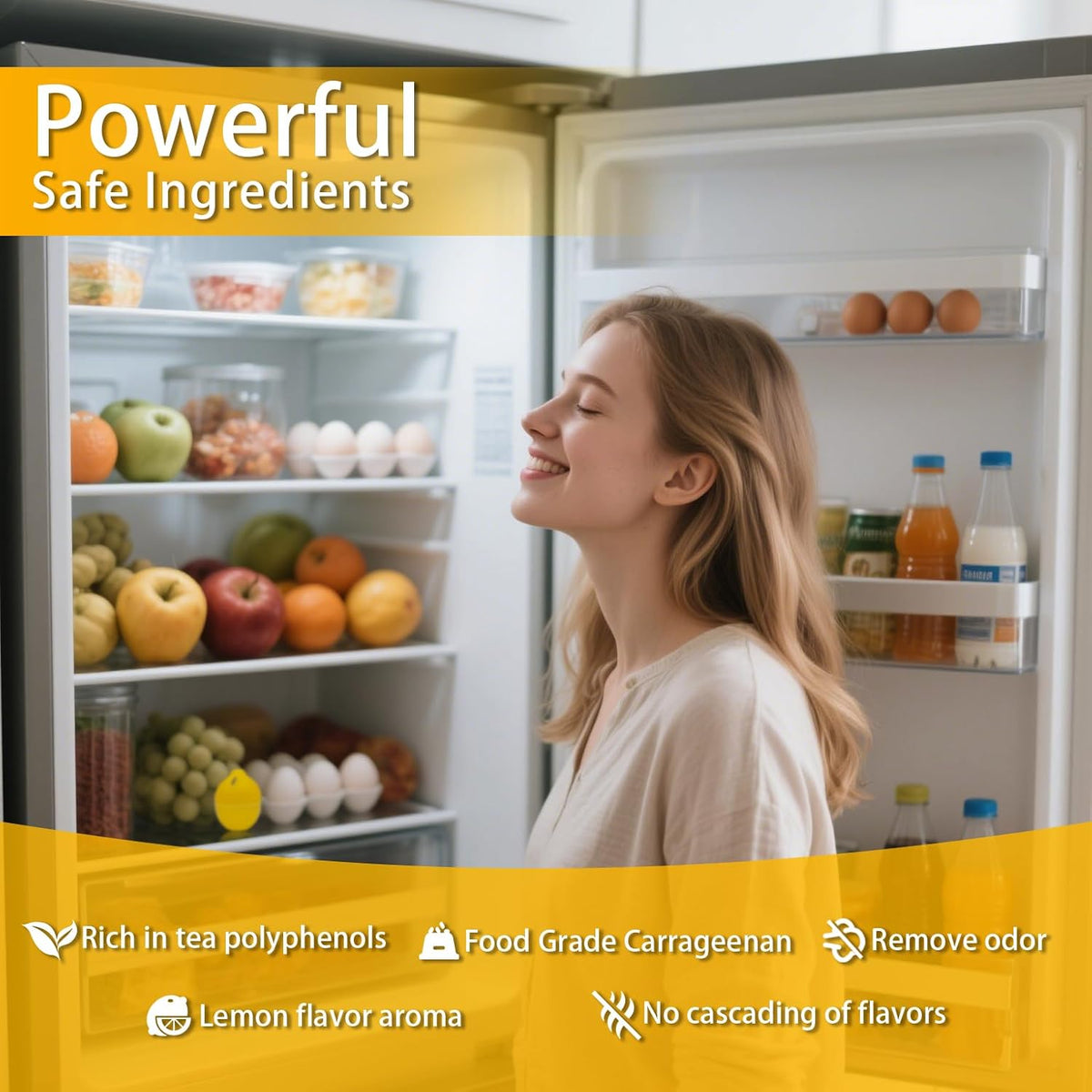 Refrigerator Deodorizer, Fridge Deodorizer More Effective Than Baking Soda, Refrigerator Odor