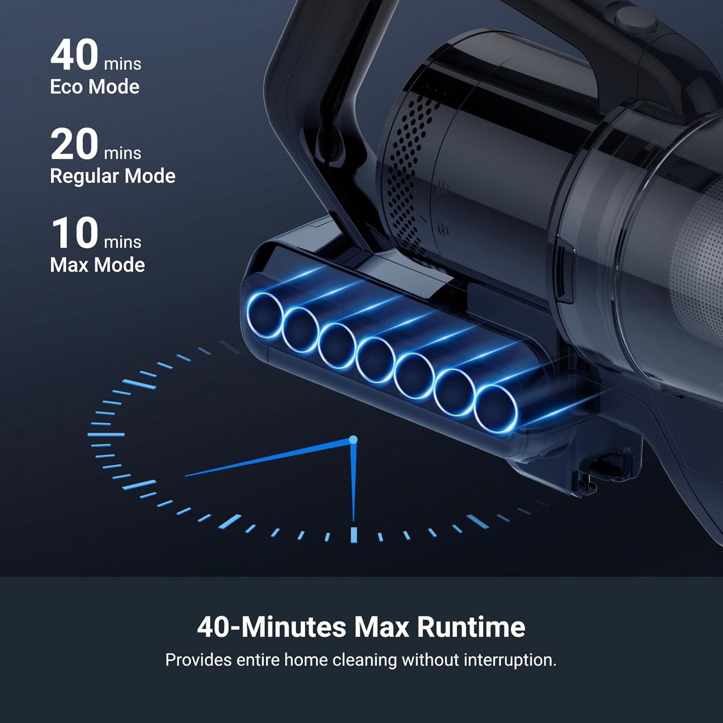 Eureka RapidClean Pro Cordless Vacuum Cleaner for Hard Floors, Lightweight Stick Vacuum LED