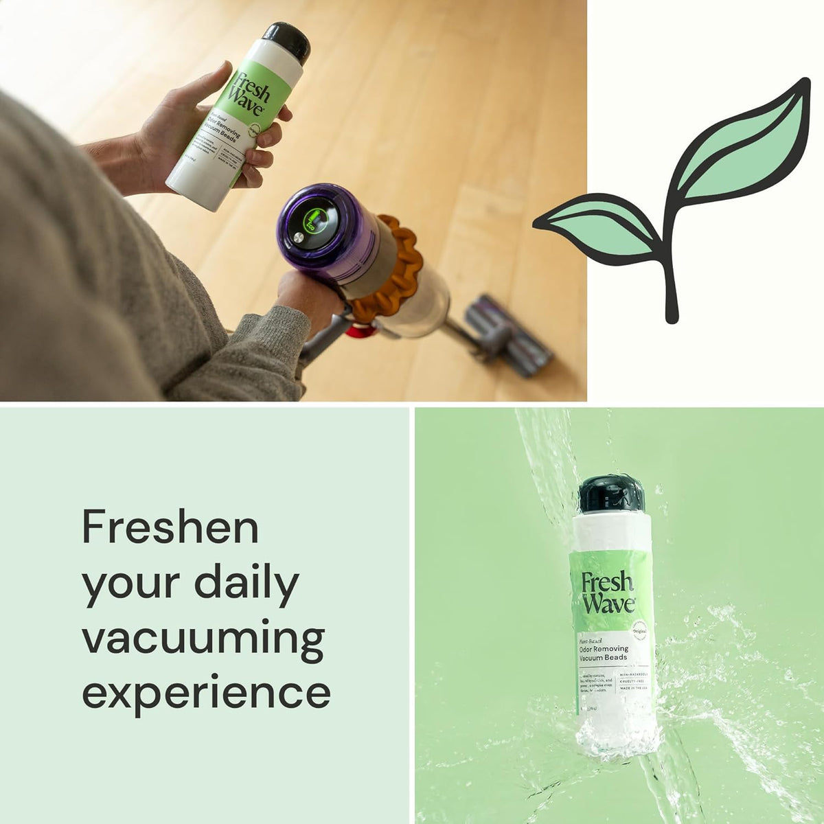 Fresh Wave Vacuum Odor Eliminating & Deodorizer Beads, 5.25 oz. - Safer Odor Relief, Natural