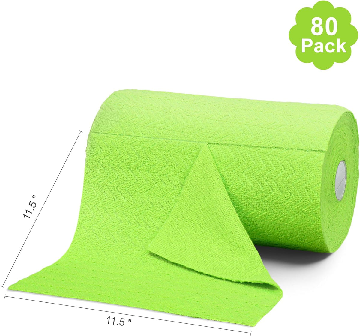 LIVOS Microfiber Cleaning Cloth Roll - 80 Pack, Reusable Paper Towels, Microfiber Towels for Cars