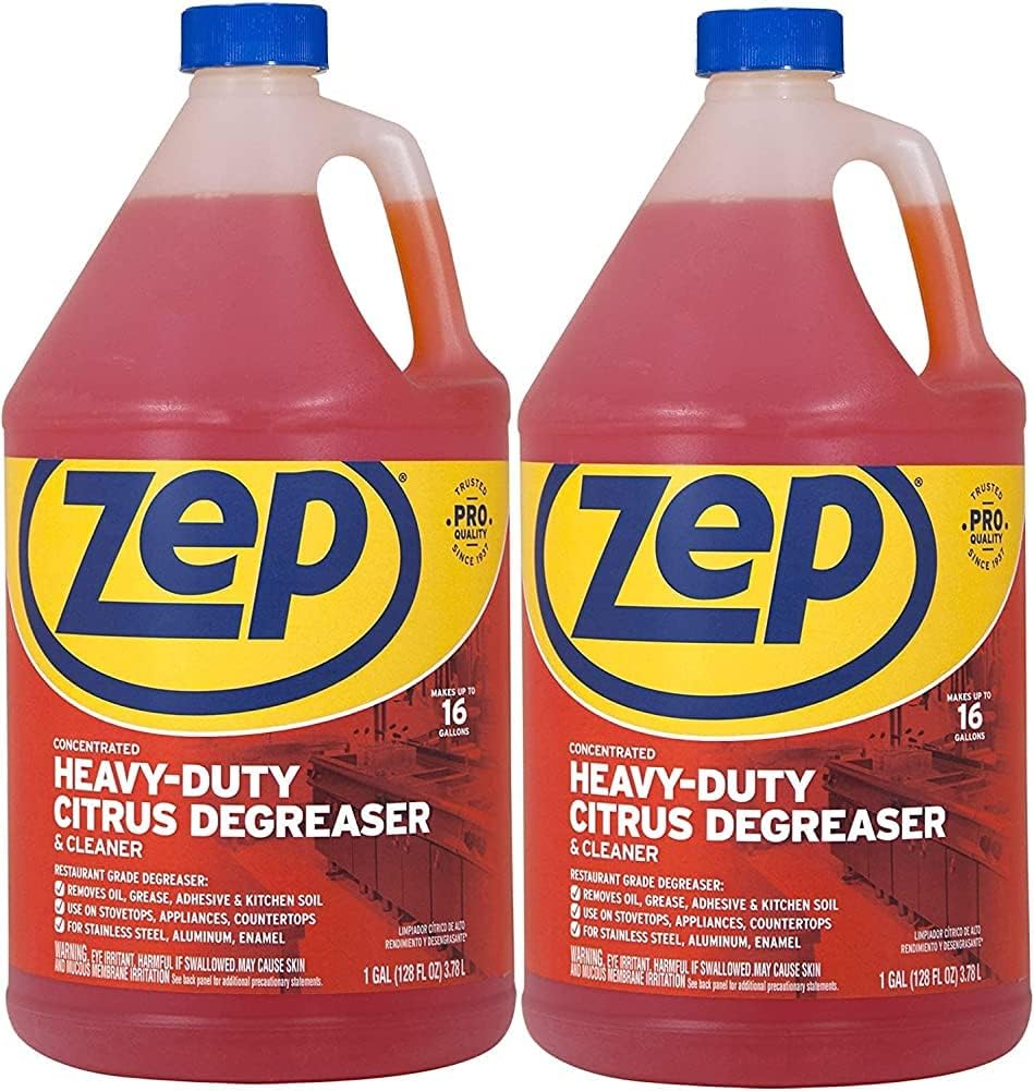 Zep Heavy-Duty Citrus Degreaser Refill - 1 Gallon (Case of 2) ZUCIT128 - Professional Strength