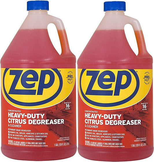 Zep Heavy-Duty Citrus Degreaser Refill - 1 Gallon (Case of 2) ZUCIT128 - Professional Strength