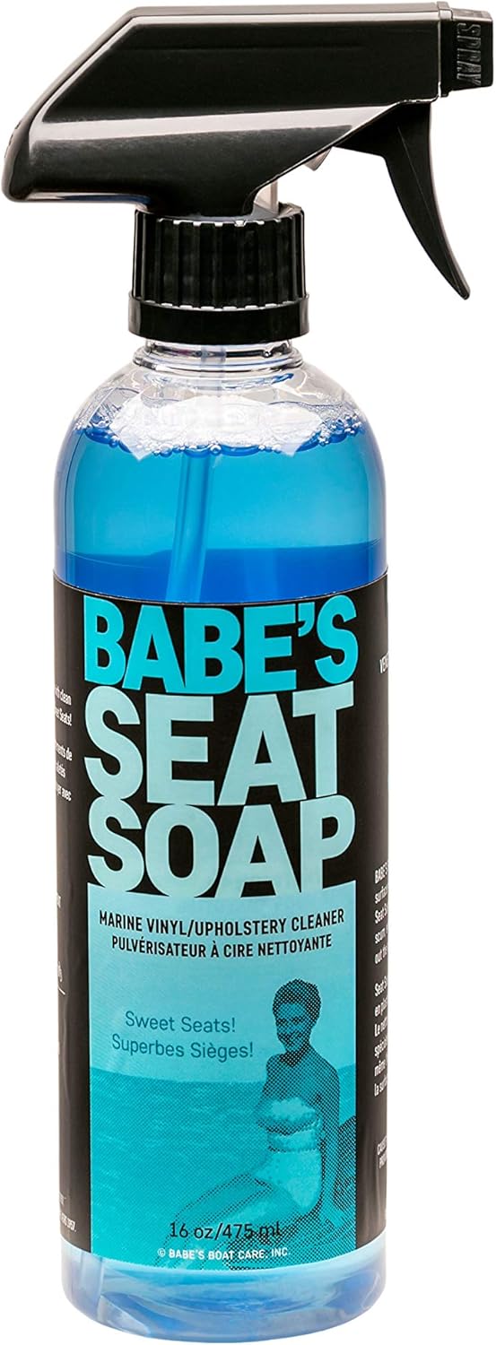 Babe’s Seat Soap – Marine Vinyl, Plastic & Leather Cleaner for Boat Seats – Cleans, Conditions &