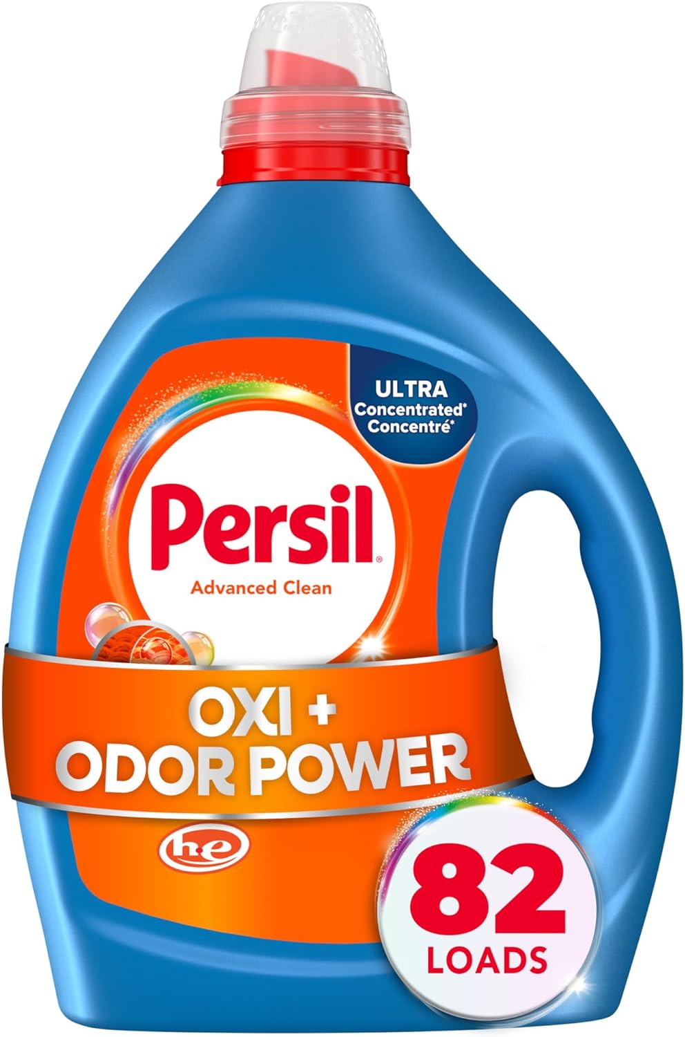 Persil Advanced Clean Oxi+Odor Power, Liquid Laundry Detergent, High Efficiency (HE), Deep Stain
