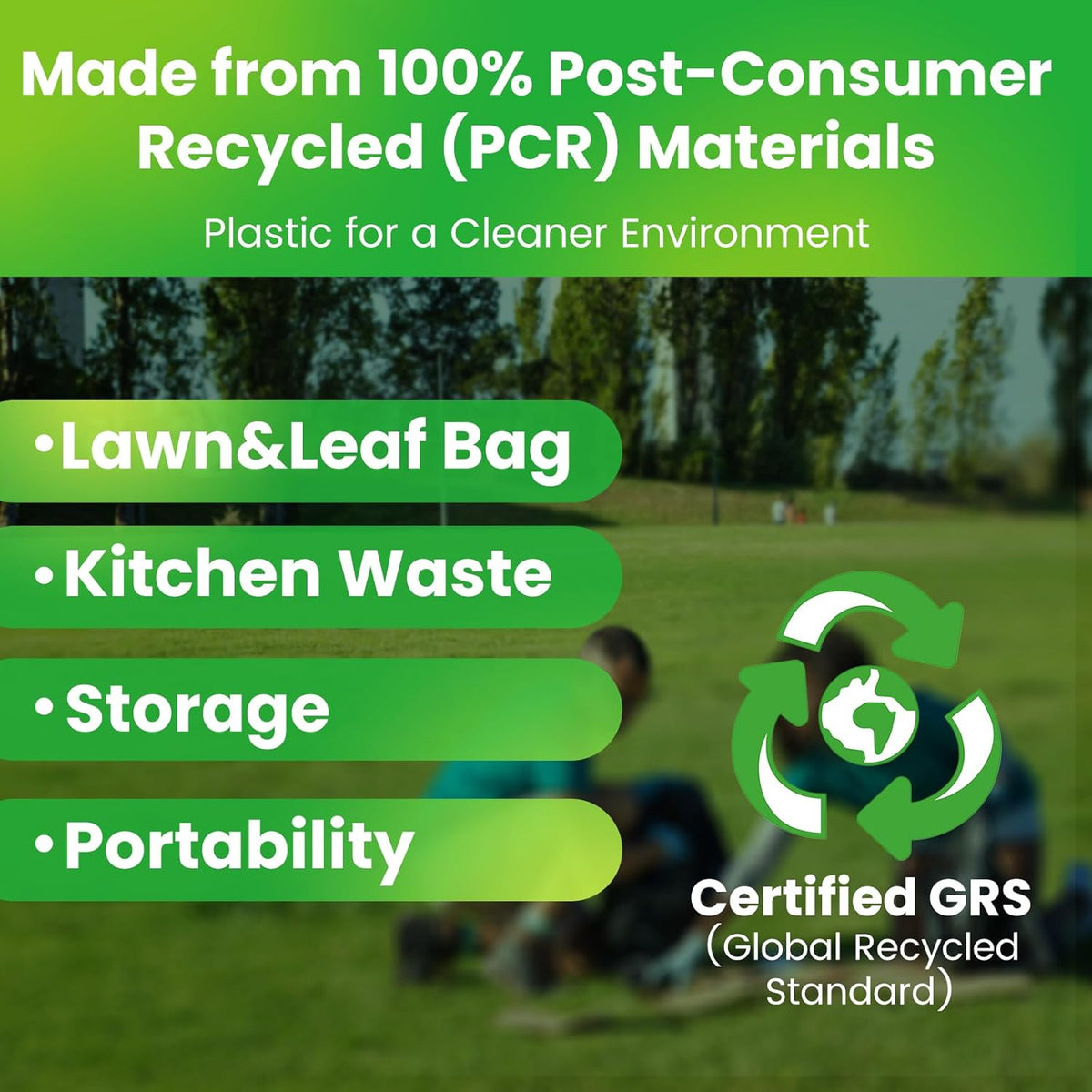 150 Count 55-60 Gallon Trash Bags, Large Garbage Bags Sturdy & Tear-Resistant Commercial Can Liners
