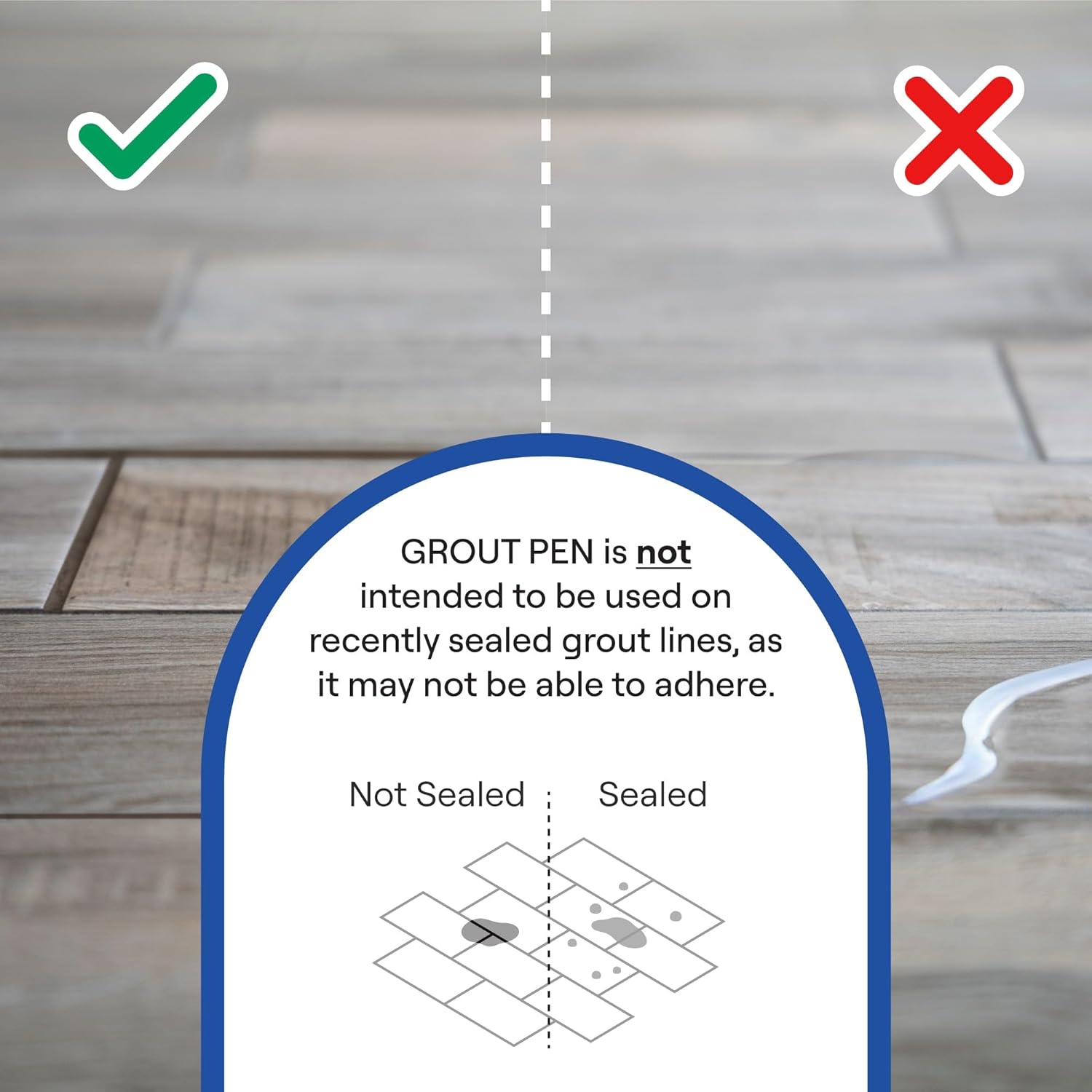 Grout Pen White Tile Grout Paint: Waterproof Grout Paint Pen, Whitener and Grout Sealer Marker for