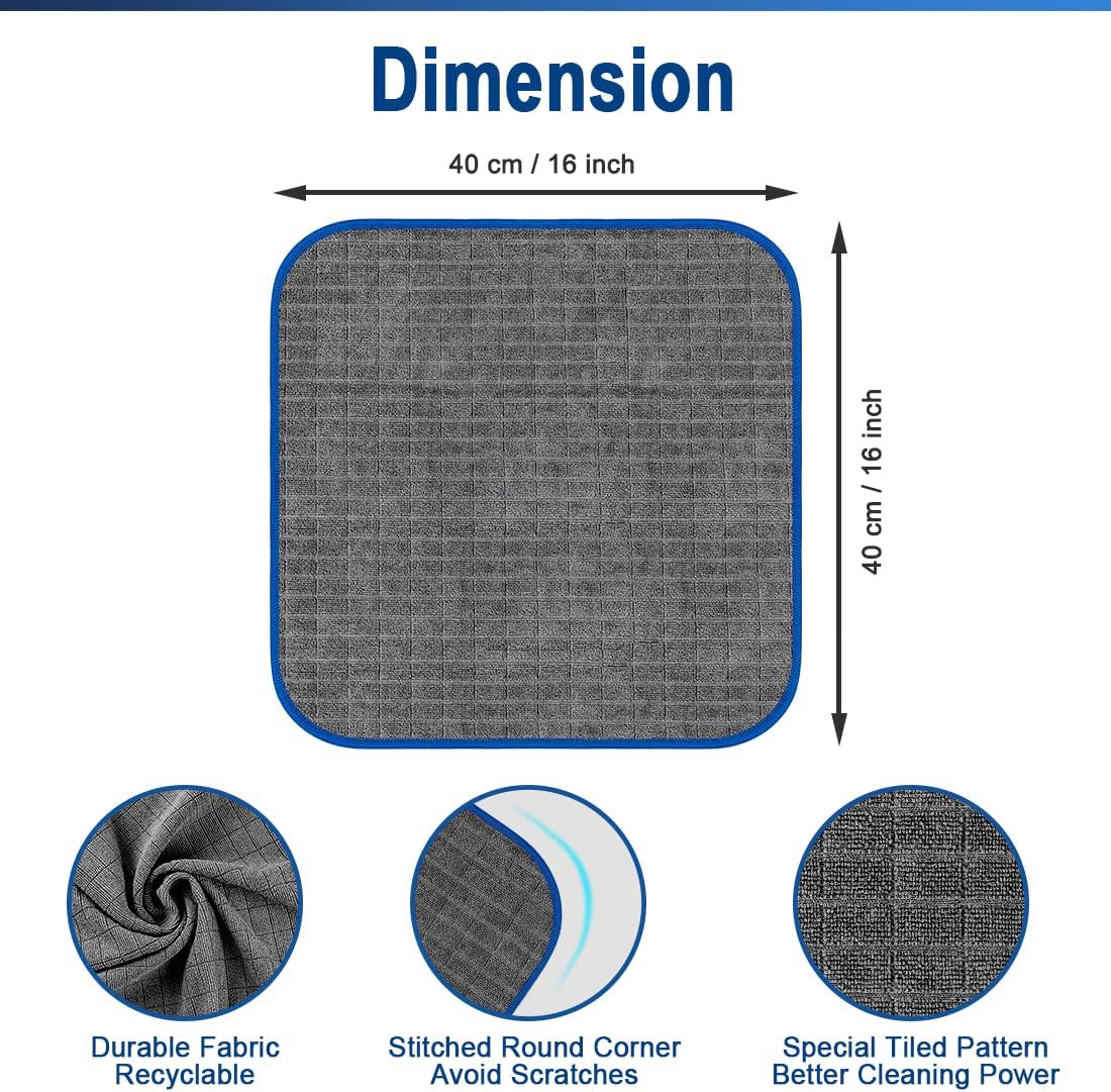 Airlab Microfiber Towels for Cars Wash Drying Auto Detailing, Highly Absorbent, Lint-Free