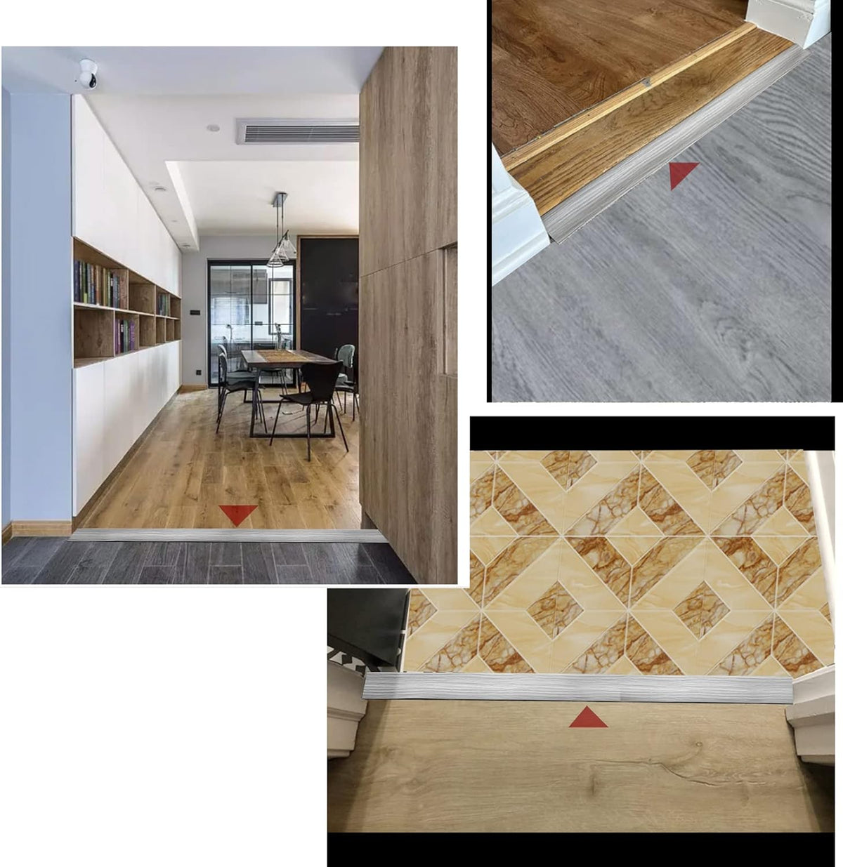Floor/Door Flat Transition Strip & Self Adhesive Floor Vinyl Floor Edge Trim Laminate Floor Gap