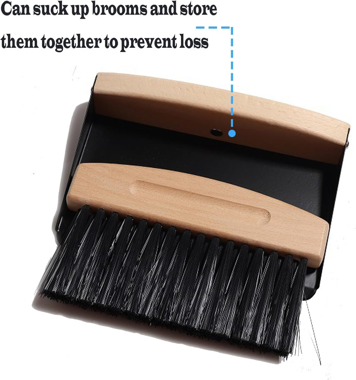 Mini Broom and Dustpan Set Small Metal Dustpan and Brush Set Hand Whisk Broom for Home Office