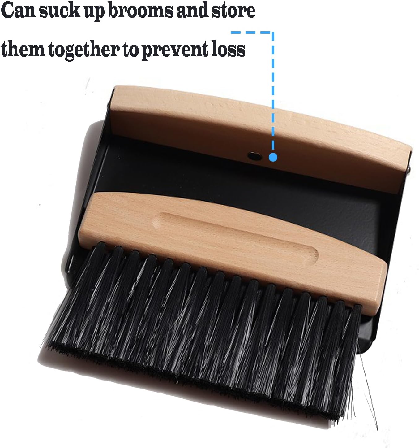 Mini Broom and Dustpan Set Small Metal Dustpan and Brush Set Hand Whisk Broom for Home Office