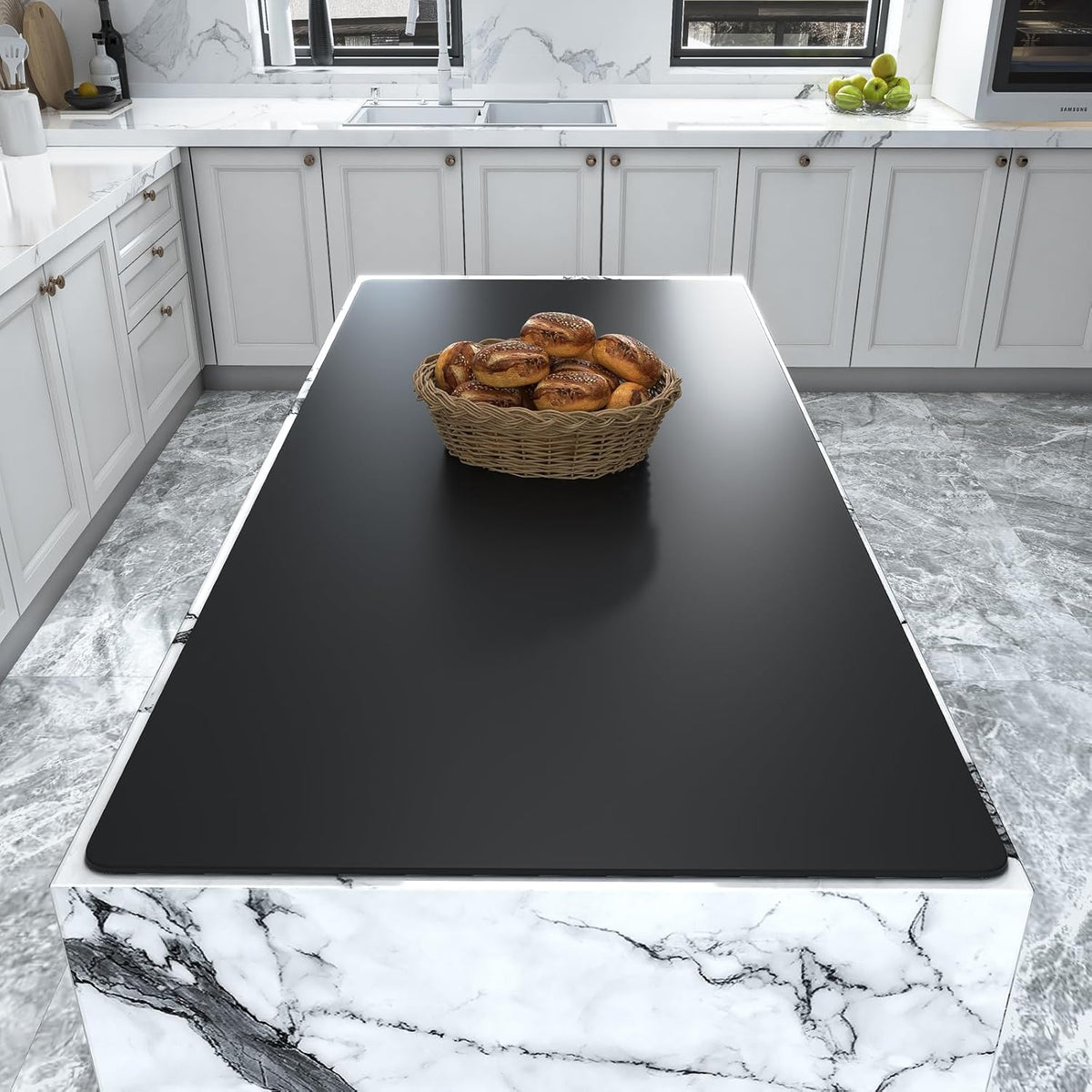 Warome Heat Resistant Mat, 47"x 23" Silicone Mat, Extra Large Silicone Mats for Kitchen Countert