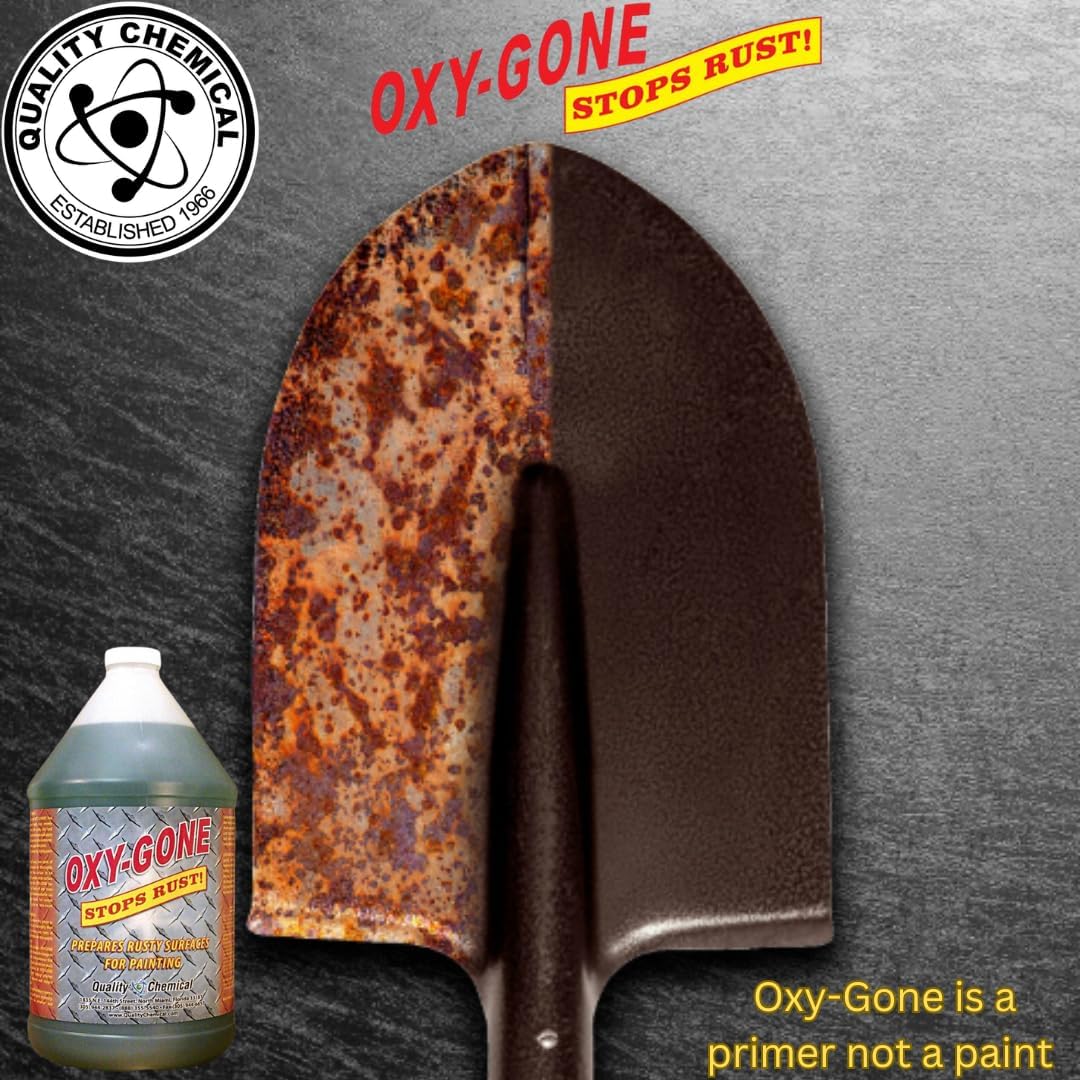 Quality Chemical Oxy-Gone Rust Remover and Metal Treatment/Rust Repair/Prepares surfaces for