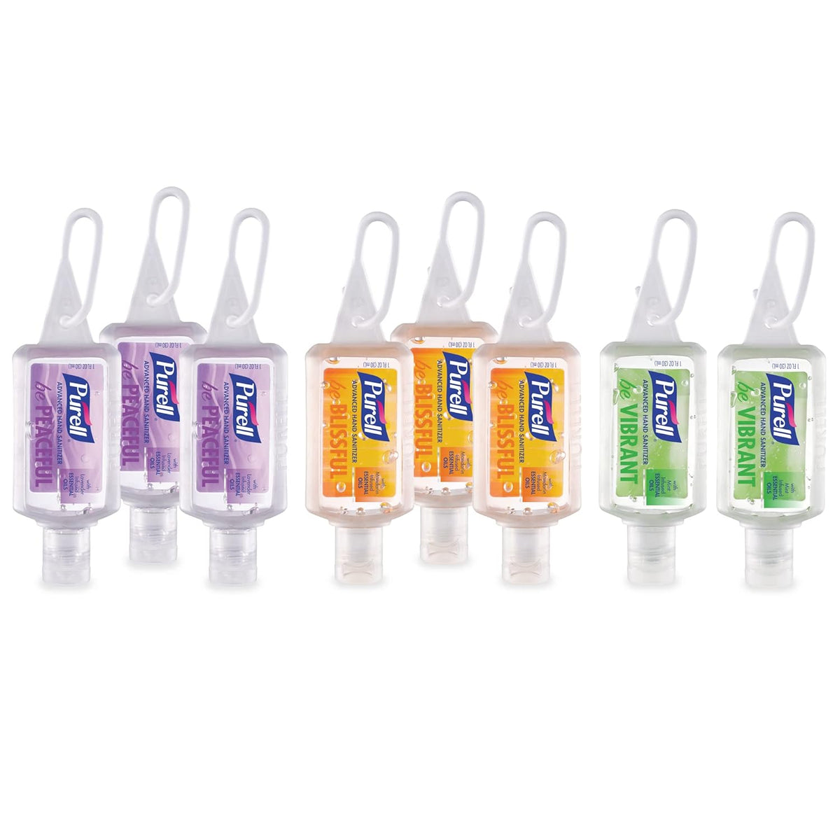 Purell Advanced Hand Sanitizer Gel Infused with Essential Oils, Scented Variety Pack, 1 fl oz
