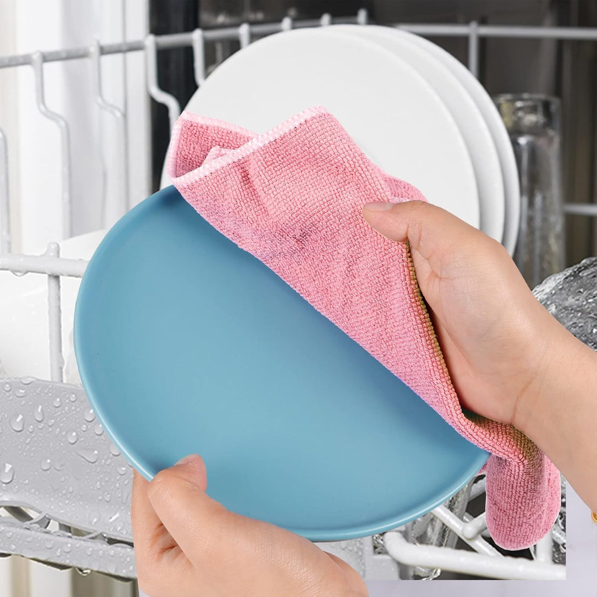 6pcs Stainless Steel Scrubber 2pcs Heavy Duty Scrub Sponges 1pcs Dish Clean Towel for Kitchens
